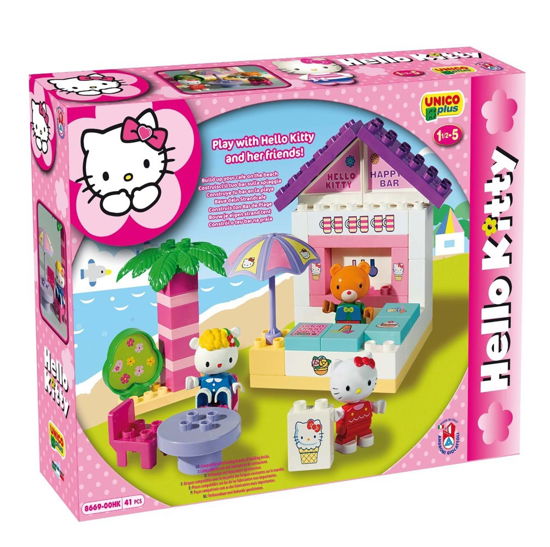 Androni: Unico Plus - Costruzioni 2-5 Anni - Hello Kitty - Bar (Made In Italy) - Unico Plus - Gadżety - Androni Giocattoli - 8000796886699 - 