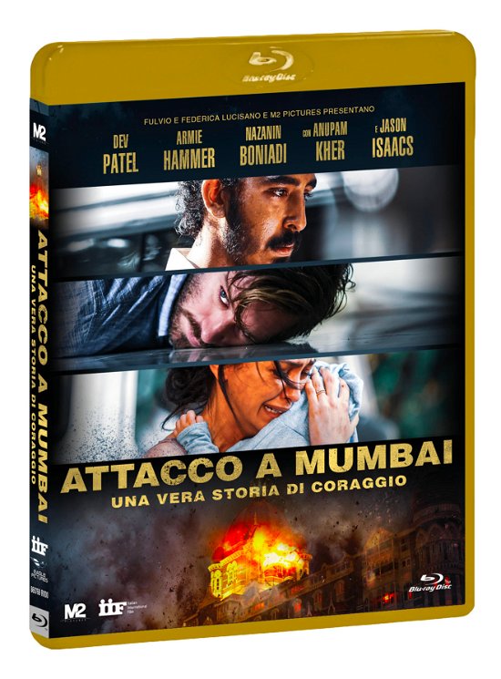 Cover for Nazanin Boniadi,armie Hammer,dev Patel · Attacco a Mumbai - Una Vera Storia Di Coraggio (Blu-ray+dvd) (Blu-ray) (2019)
