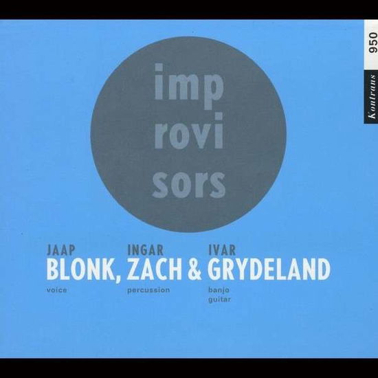 Cover for Jaap Blonk · Blonk Zach &amp; Grydeland (CD) (2004)