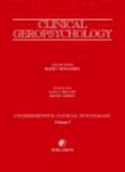 Clinical Geropsychology: Comprehensive Clinical Psychology Volume 7 - B a Edelstein - Livres - Elsevier Science & Technology - 9780080440699 - 16 août 2001