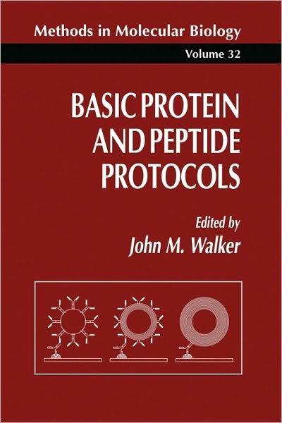 Cover for Anthony Walker · Basic Protein and Peptide Protocols - Methods in Molecular Biology (Pocketbok) [1994 edition] (1994)