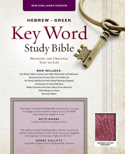 Cover for Amg Publishers · Hebrew-Greek Key Word Study Bible-NKJV (Leather Book) (2015)