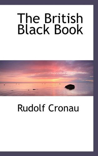 Cover for Rudolf Cronau · The British Black Book (Hardcover Book) (2009)