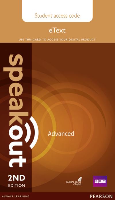 Cover for J. Wilson · Speakout Advanced 2nd Edition eText Access Card - speakout (N/A) (2016)