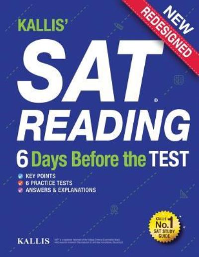 Cover for Kallis · KALLIS' SAT Reading - 6 Days Before the Test (Paperback Book) (2016)