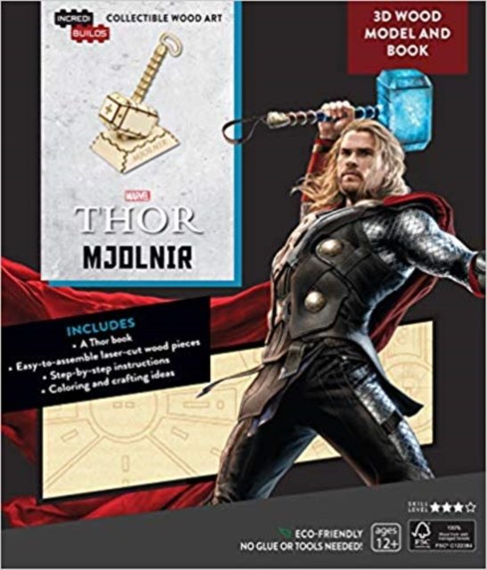 IncrediBuilds: Marvel: Avengers: Thor 3D Wood Model and Book - IncrediBuilds - Insight Editions - Kirjat - Insight Editions - 9781682980699 - perjantai 1. maaliskuuta 2019