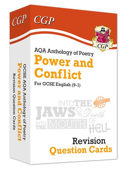 Cover for CGP Books · GCSE English: AQA Power &amp; Conflict Poetry Anthology - Revision Question Cards - CGP GCSE English Literature Cards (Hardcover bog) (2019)