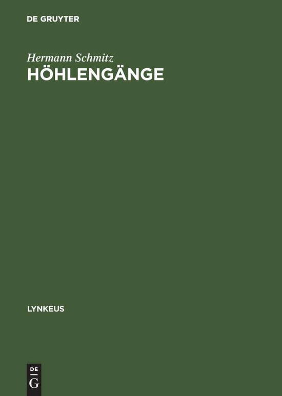 Cover for H. Schmitz · Höhlengänge (Book) (1997)