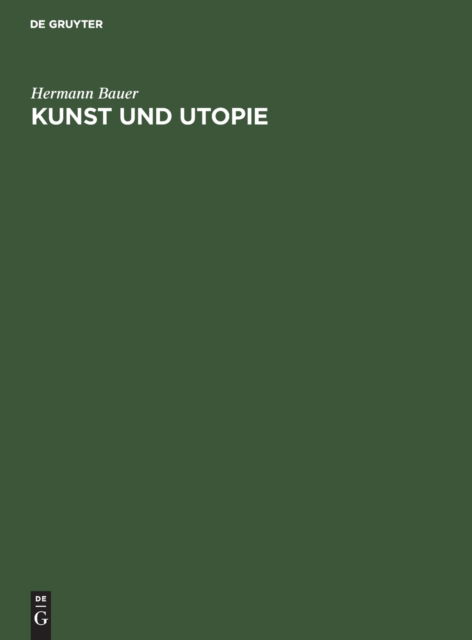 Cover for Hermann Bauer · Kunst Und Utopie (Hardcover Book) (1965)