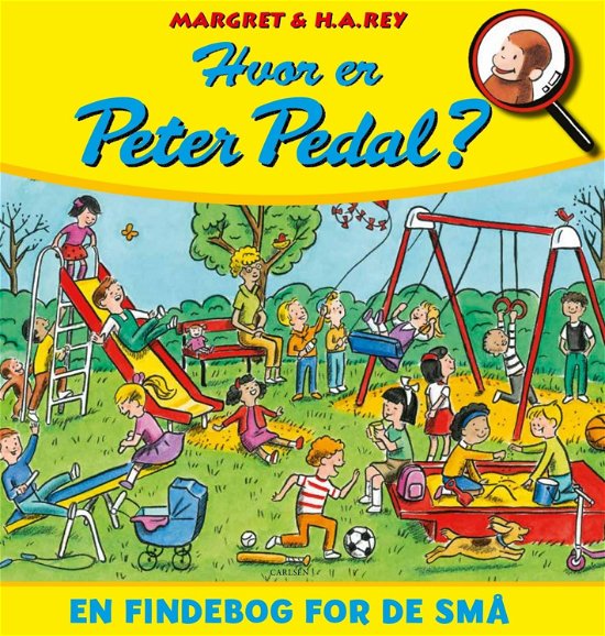 Cover for Margret og H.A. Rey · Hvor er Peter Pedal?- En findebog for de små (Indbundet Bog) [1. udgave] (2020)