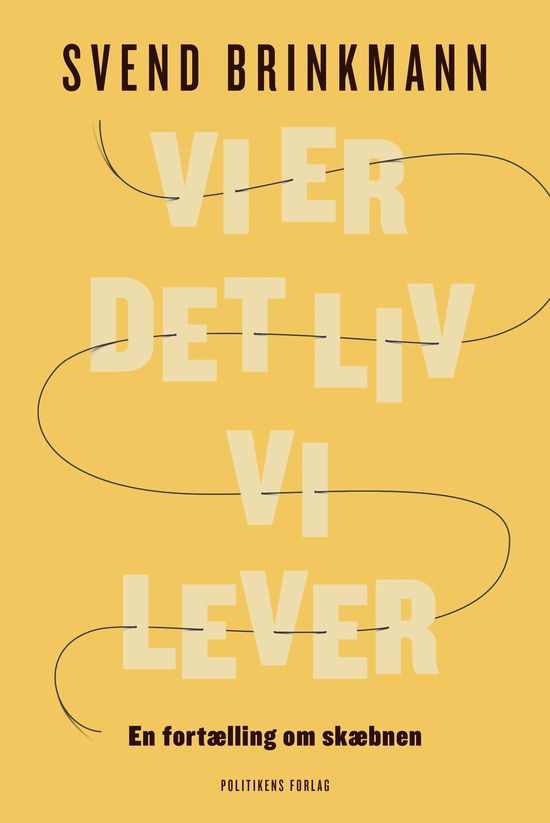 Cover for Svend Brinkmann · Vi er det liv vi lever (Innbunden bok) [1. utgave] (2021)