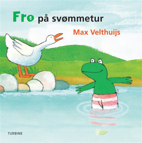 Cover for Max Velthuijs · Frø på svømmetur (Cardboard Book) [1.º edición] (2020)