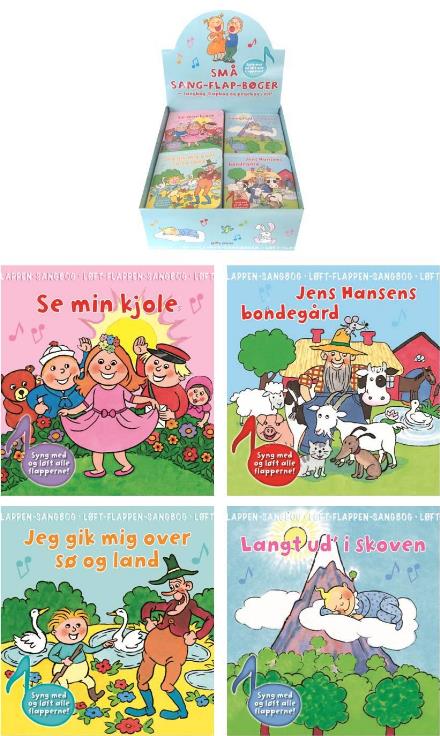 Sang-flapbøger 1-4 (display m/ 16 ass.) Pris pr. stk. ca. kr. 49,95 -  - Bøger - Forlaget Bolden - 9788771067699 - 15. oktober 2016