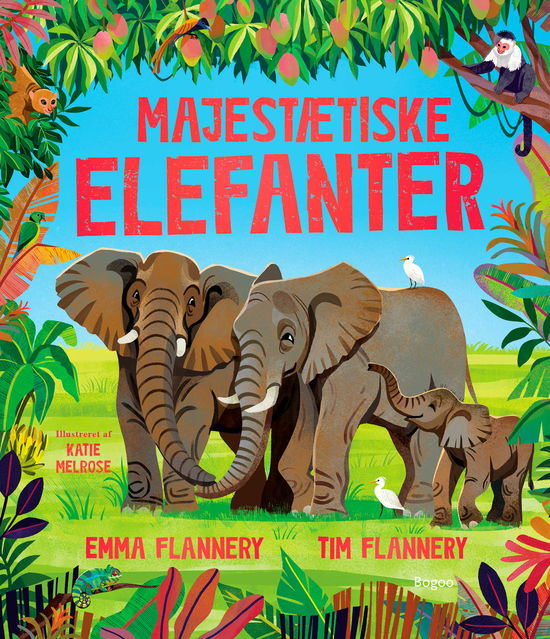 Cover for Tim og Emma Flannery · Majestætiske elefanter (Gebundenes Buch) [1. Ausgabe] (2024)