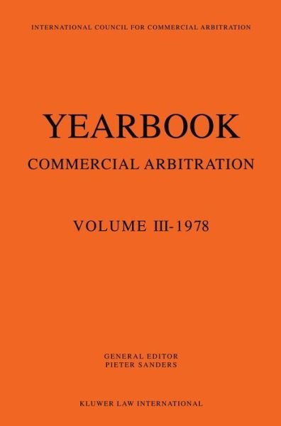 Sanders · Yearbook Commercial Arbitration (Pocketbok) (1978)