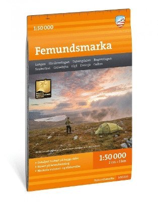 Cover for Femundsmarka Hiking Map: 1:50,000 (Map) (2025)