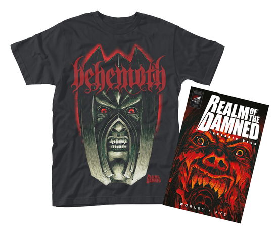 Cover for Behemoth · Realm of the Damned (Ts + Book) (TØJ) [size L] [Black edition] (2016)