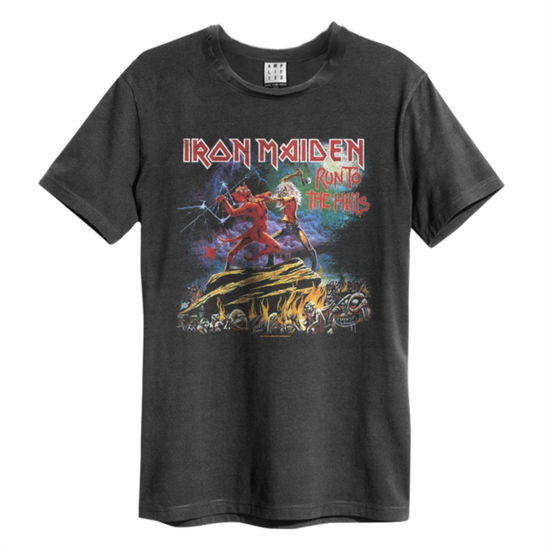 Iron Maiden Run To The Hills Amplified Vintage Charcoal Medium T Shirt - Iron Maiden - Merchandise - AMPLIFIED - 5054488162700 - 5. Mai 2022