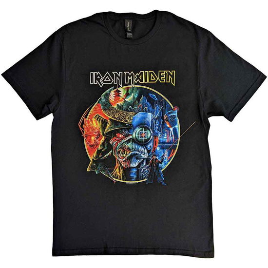 Iron Maiden Unisex T-Shirt: The Future Past Tour '23 Circle Art - Iron Maiden - Merchandise -  - 5056561081700 - 