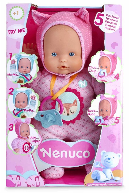 Cover for Nenuco · Bambola Soft 30 Cm 5 Funzioni Rosa (MERCH) (2019)