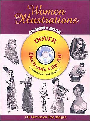Cover for Dover Dover · Women Illustrations CD-ROM and Book - Dover Electronic Clip Art (MERCH) (2004)