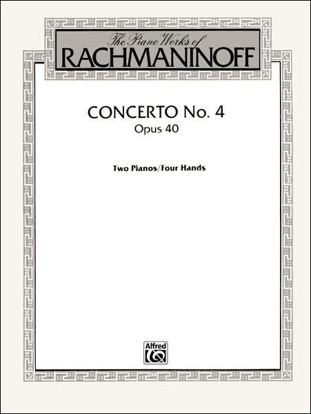 Cover for Sergei Rachmaninoff · Concerto No. 4, Op. 40 (Bok) (2000)