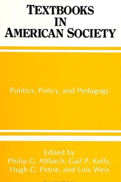 Cover for Philip G. Altbach · Textbooks in American Society (Paperback Book) (1991)