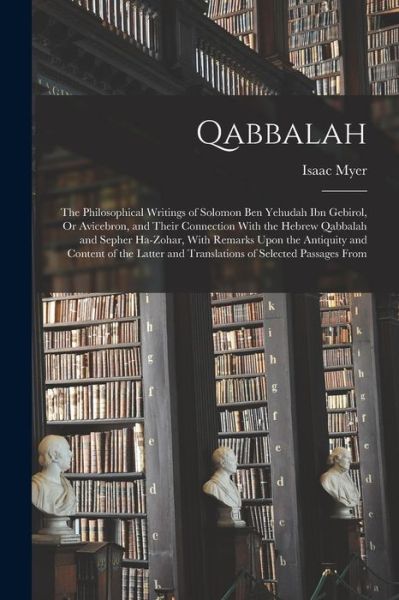 Cover for Isaac Myer · Qabbalah (Book) (2022)