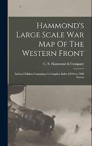 Cover for C S Hammond &amp; Company · Hammond's Large Scale War Map of the Western Front (Book) (2022)