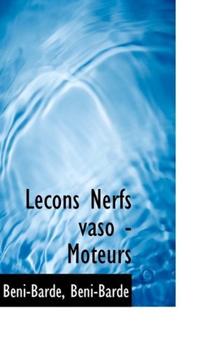 Cover for Bni-Barde · Lecons Nerfs Vaso - Moteurs (Paperback Bog) (2009)