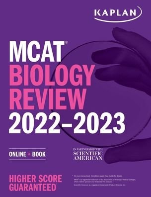 Cover for Kaplan Test Prep · MCAT Biology Review 2022-2023: Online + Book - Kaplan Test Prep (Paperback Book) (2021)