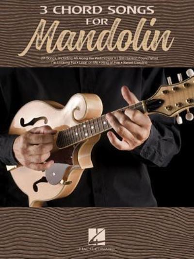 Cover for Hal Leonard Publishing Corporation · 3 Chord Songs for Mandolin (Book) (2018)