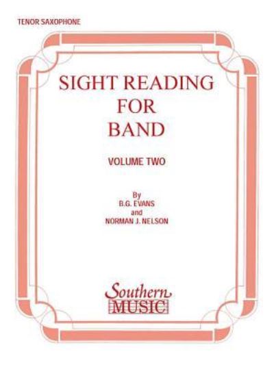 Cover for Billy Evans · Sight Reading for Band, Book 2 (Sheet music) (1990)