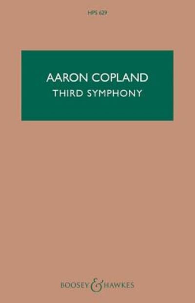 Symphony No 3 - Aaron Copland - Bøker - SCHOTT & CO - 9781617804700 - 1. juni 2004