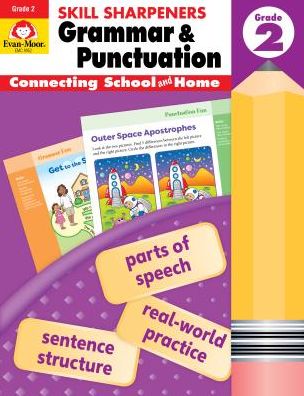 Cover for Evan Moor · Evan-Moor Skill Sharpeners Grammar and Punctuation Grade 2, Full-Color Activity Book - Supplemental Homeschool Workbook (Taschenbuch) (2019)