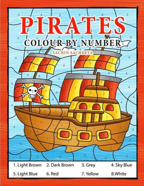 Cover for Sachin Sachdeva · Pirates Colour By Number (Paperback Book) (2018)