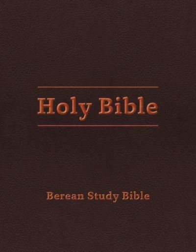 Cover for Various Authors · Berean Study Bible (Burgundy Leatherlike) (Lederbuch) (2020)