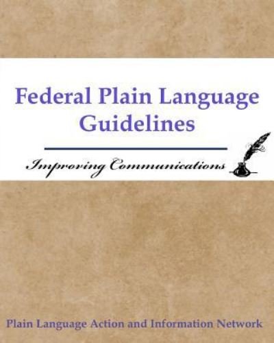 Cover for U S Government · Federal Plain Language Guidelines (Pocketbok) (2018)