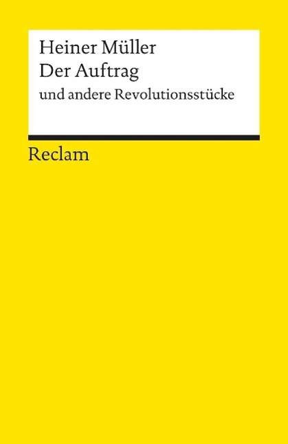 Cover for Heiner Müller · Reclam UB 08470 Müller.Auftrag (Book)