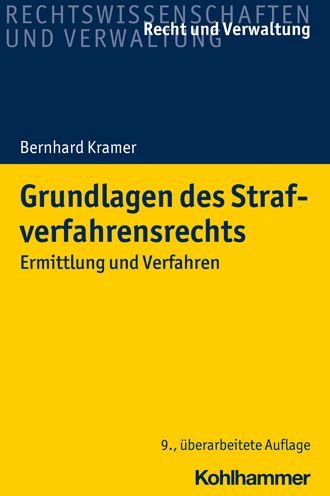 Cover for Kramer · Grundlagen des Strafverfahrensre (Bog) (2021)