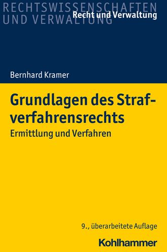 Cover for Kramer · Grundlagen des Strafverfahrensre (Buch) (2021)