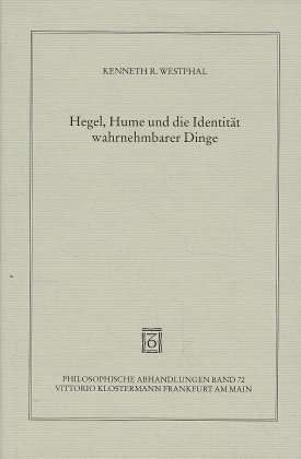 Cover for K.R. Westphal · Hegel,Hume u.d.Identität (Book) (1997)