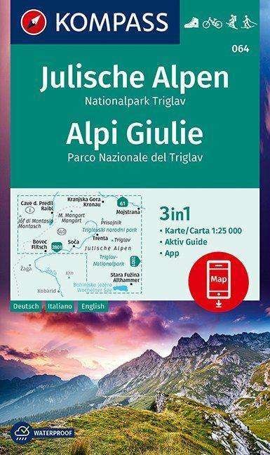 Cover for Mair-Dumont / Kompass · Kompass Wanderkarte: Julische Alpen - Nationalpark Triglav - Alpi Giulie (Hardcover Book) (2020)