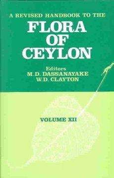 Cover for A Revised Handbook to the Flora of Ceylon - Volume 12 (Innbunden bok) (1998)
