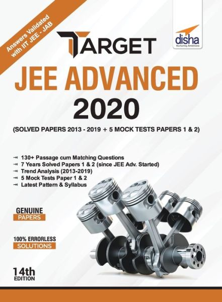 TARGET JEE Advanced 2020 (Solved Papers 2013 - 2019 + 5 Mock Tests Papers 1 & 2) 14th Edition - Disha Experts - Books - Disha Publication - 9789389187700 - October 10, 2019