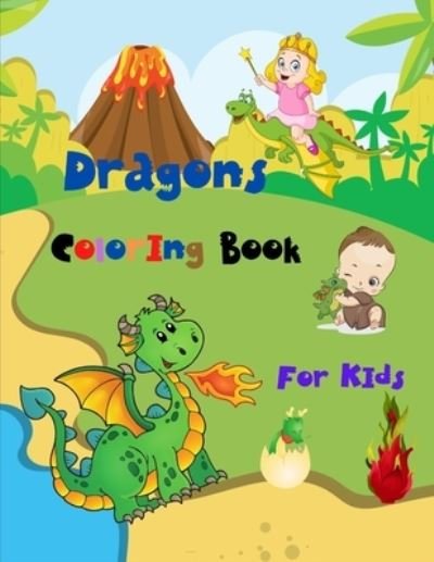 Cover for Mk El Nadi · Dragons Coloring Book (Paperback Book) (2020)