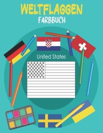 Cover for Gr Wika Press · Weltflaggen Farbbuch (Paperback Book) (2021)