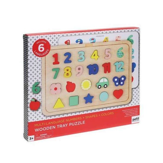Cover for Petit Collage · Numbers  Shapes  and Colors Wooden Tray Puzzle (Jigsaw Puzzle) (2021)
