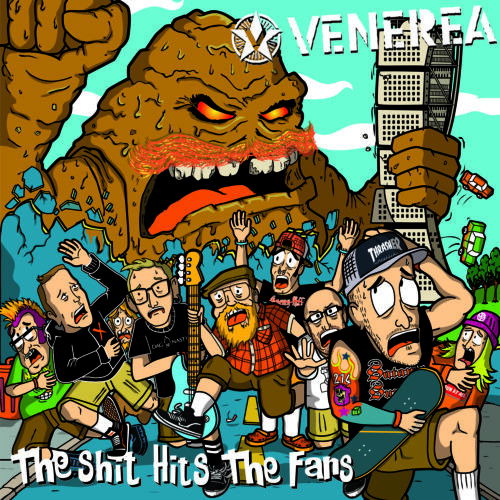 Cover for Venerea · The Shit Hits The Fans (blue Vinyl) (LP) (2021)