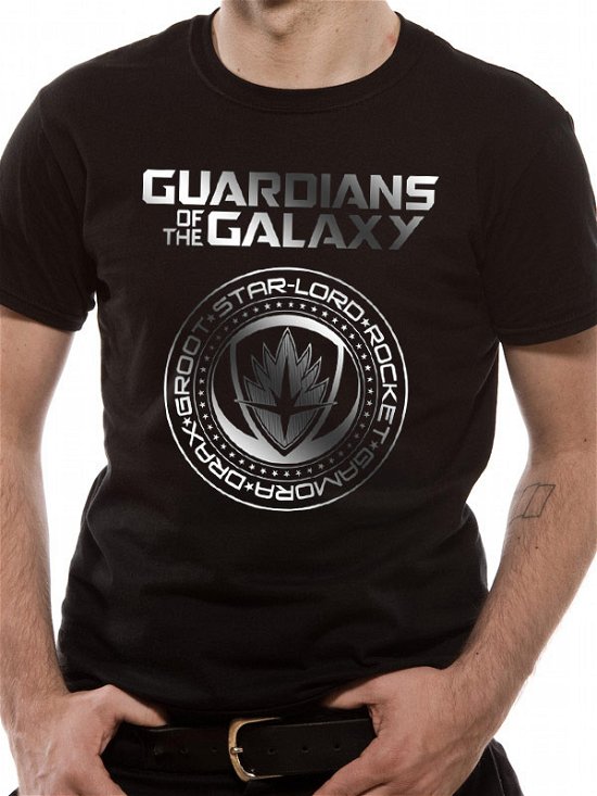 Cover for Cid · Marvel: Guardians Of The Galaxy - 2: Crest Silver Foil (T-Shirt Unisex Tg S) (N/A)